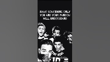 Name something only you and your fandom will understand💙💚🇮🇪❤💛 #onedirection