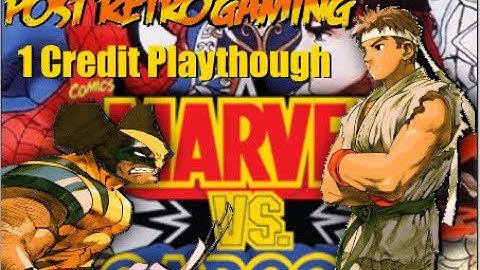 Ryu and Wolverine Marvel vs Capcom Full Playthrough