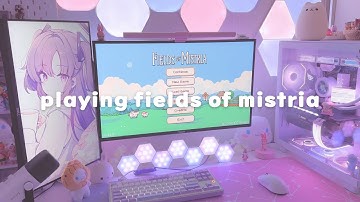 gaming vlog 🎮🎧 | cozy gaming, fields of mistria for the first time