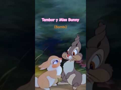 Escena de amor de Miss Bunny y Tambor en la película n° 5 de Disney "Bambi' #disney #animation