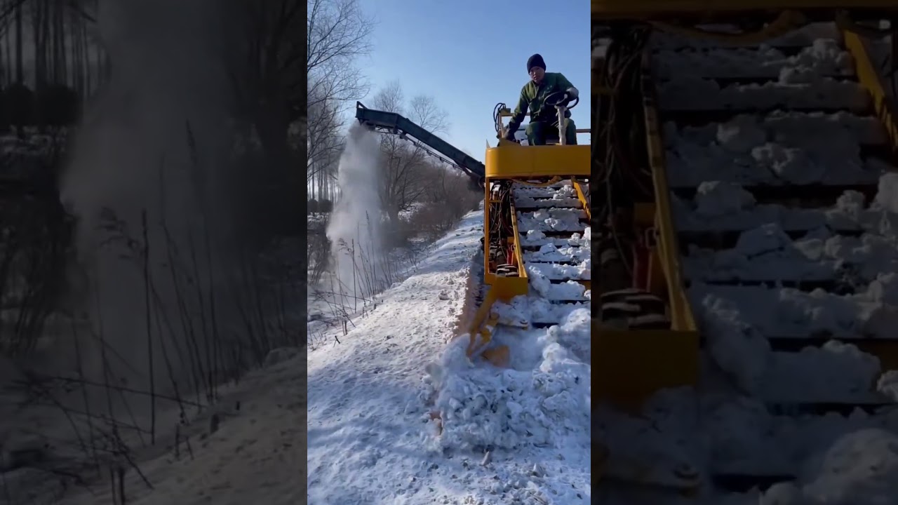modern snow removal| Snow Remove after heavy snowfall | Snow cleaning from Road 