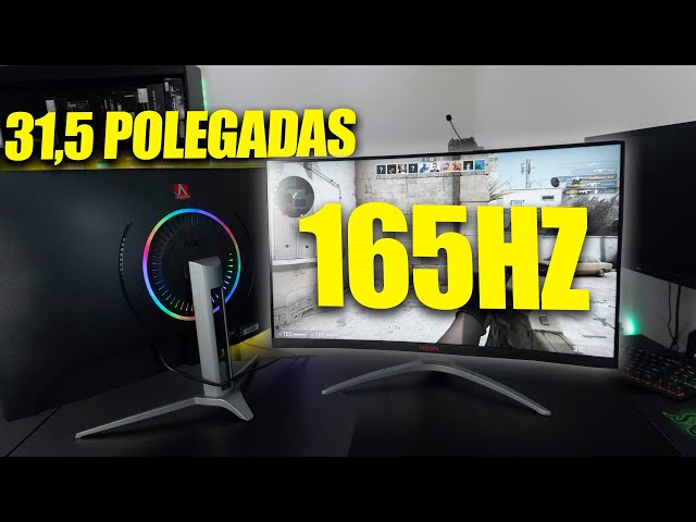 Esse MONITOR 165hz CURVO é o SONHO de todo GAMER! 