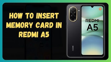 How to Insert Memory Card in Redmi A5