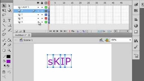 Flash From Scratch Tutorial 21 Your Name Animated