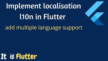 How to make l10n (Localisation) with Flutter | Flutter Localisation | Step by step | Part 1