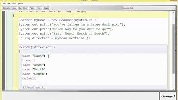Java Switch on String in BlueJ American Accent