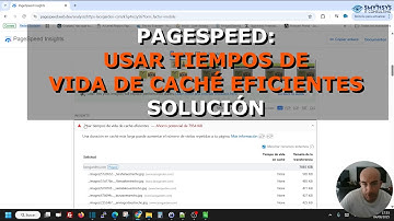 🛠️✅PAGESPEED: Usar Tiempos de Vida de Caché Eficientes. Solución #smythsys #diseñoweb #web