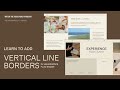 How To Add Vertical Lines in Squarespace So Easily!