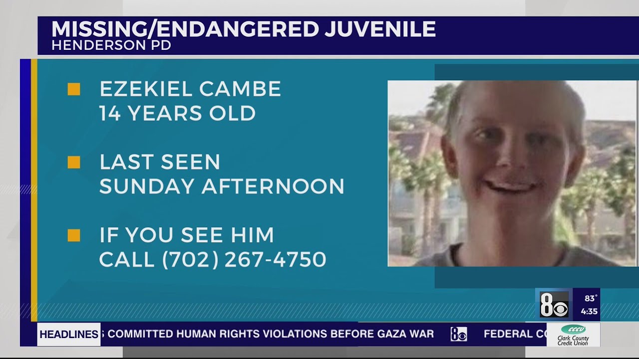 Henderson police search for missing teen last seen Sunday - YouTube