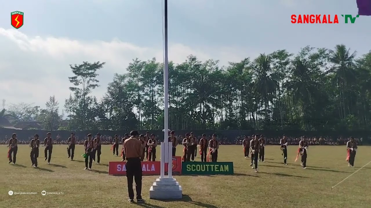 Heboh! Yel Sangkala pada HUT 63 Gerakan Pramuka 2024 Kwarran Klakah