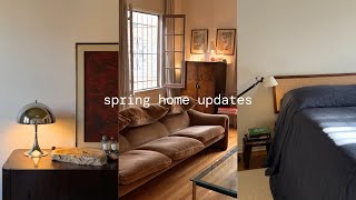 SPRING HOME UPDATES | buying a vintage maralunga sofa, new bed, and putting a frame tv in my room