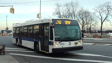 MTA NYCT Bus: 2011 Nova-LFS S76 Bus #8000 at Richmond Terrace-Bay St