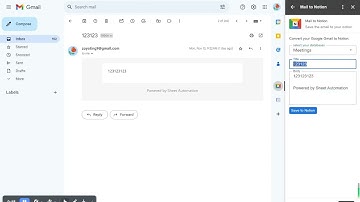 Saving Emails from Gmail to Notion