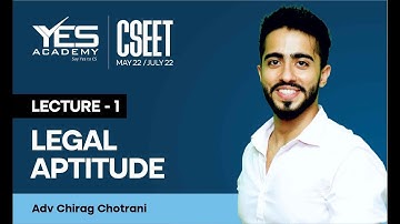 CSEET Legal Aptitude (Lecture 1) | CSEET May 22/July 22FREE Batch | Adv Chirag Chotrani