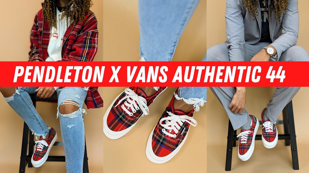 vans u authentic plaid