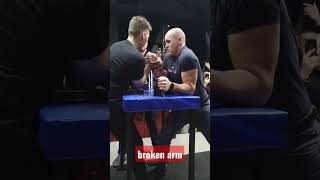 Перелом руки в армрестлінгу. Armwrestling broken arm. #armwrestling #brokenarm