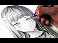 HINATA Real Time Coloring - One pencil Drawing