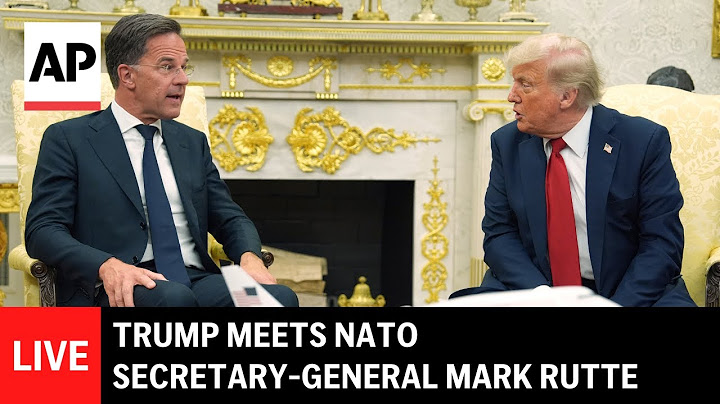 LIVE: Trump meets NATO secretary-general Mark Rutte at the Oval Office