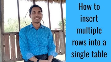 #10 MySQL Tutorial for Beginners | How to insert multiple rows into a single table
