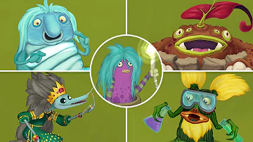 Evergreen Marsh - All Monsters, Sounds & Animations (My Singing Monsters: The Lost Landscapes)