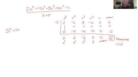 Section 6.2 -- Polynomial Equations and the Division Algorithm