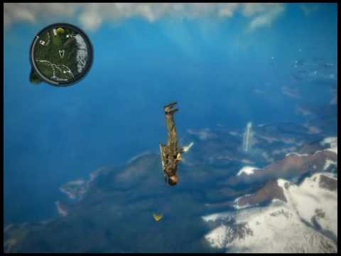 Just Cause 2: Falling Unconscious From Space