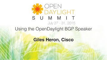 Using the OpenDaylight BGP Speaker