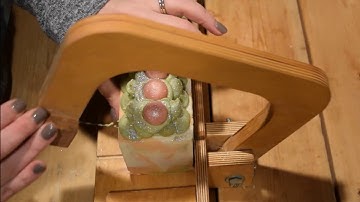 Cucumber Melon Goat Milk Soap Making and Cutting