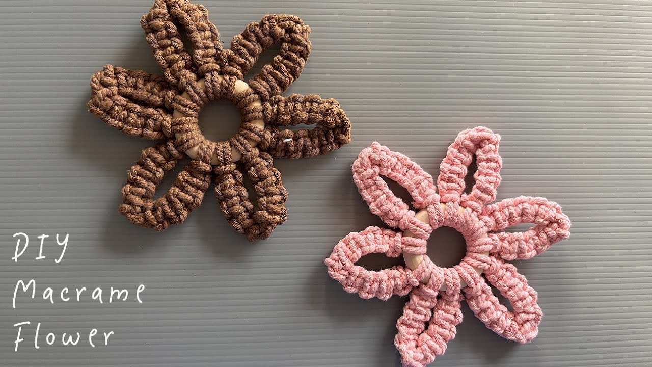 DIY Macrame Flower | Macrame Ornament Tutorial