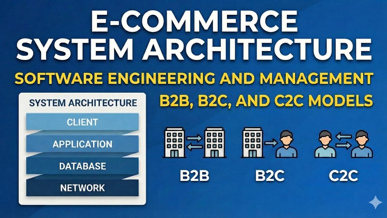 E-Commerce System Architecture | B2B, B2C & C2C Models | Software Engineering And Management | AKTU 