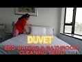 Actual Bed Making and Bathroom Cleaning / Tips for  TESDA Training, Domestic Work, NC2