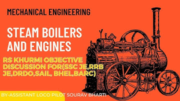 LECTURE-1||STEAM BOILER AND ENGINES||FOR ALL TECHNICAL EXAMS||RS KHURMI OBJECTIVE DISCUSSIONS||