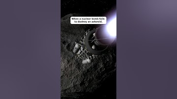 Nuking an asteroid but you fail to blow it up… #kerbalspaceprogram