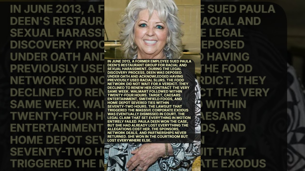 Obejrzyj THE COSTLY COURT VICTORY, #PAULADEEN, #INTERESTINGSTORIES, #CELEBRITYSTORIES w YouTube Obejrzyj THE COSTLY COURT VICTORY, #PAULADEEN, #INTERESTINGSTORIES, #CELEBRITYSTORIES w YouTube