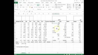 Excel Help for Soil Lab Analysis Report