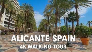 Alicante Spain 2025 🇪🇸 | 4K Walking Tour in October | Beautiful Promenade Walk