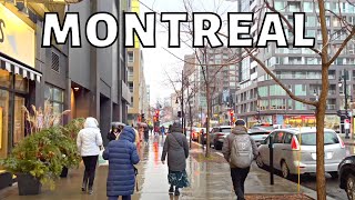 Montreal's Most Famous Street : Sainte-Catherine Street from Atwater to Gay Village in December 2022