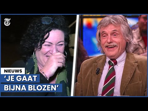 Van der Plas flirt met Derksen: ‘Lekkere hengst!’