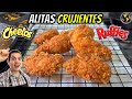 Como hacer ALITAS Cubiertas de RUFFLES, CHEETOS y DORITOS  | Cocina Universal