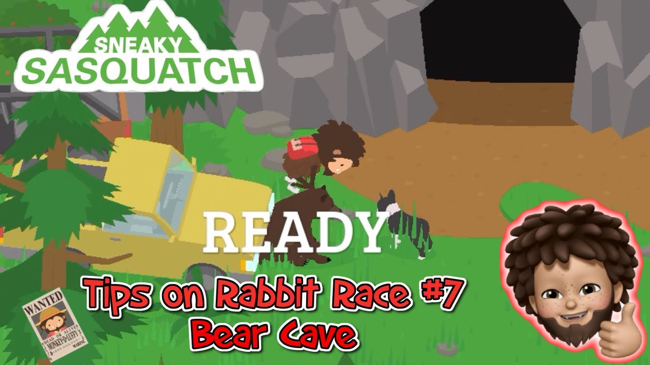 Sneaky Sasquatch Tips on how to cheat on Rabbit Race 7, the Bear Cave race YouTube