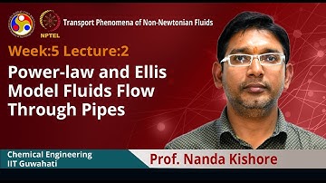 Lec 15: Power-law and Ellis Model Fluids Flow Through Pipes
