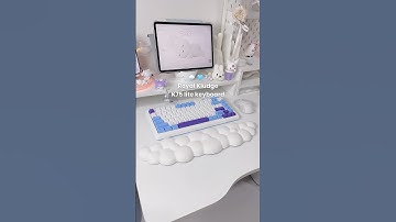 Unboxing Royal Kludge KZZI K75 Lite keyboard! 🩵#royalkludge #keyboardasmr #mechanicalkeyboard