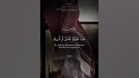 مقطع من سورة "ص" للقارئ محمد النقيدان تلاوة جميلة و خاشعة.