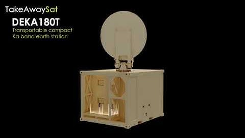 [SATCOM]  TakeAwaySat – DEKA180T - Transportable compact Ka band earth station