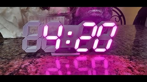 COVERY 3D Led Alarm Clock Desk Wall Clock Unboxing & Review - The Best 3D Led Light Clock!!