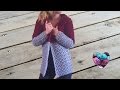 Cardigan veste manteau femme crochet 1/3 / Woman cardigan crochet all sizes (english subtitles)