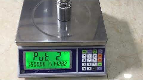 Cân điện tử đếm số lượng VNS - ALC - Cài đặt số kg và hiệu chuẩn cân. - Cài đặt Rs232.