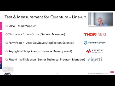 Test & Measurement for Quantum Full Webinar - QED-C Quantum Marketplace