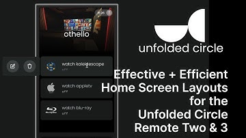 Het startscherm van uw uitgevouwen Circle Remote 3 ordenen