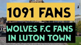 Wolverhampton Football ⚽️ Fans Arrived At Kenilworth Road Stadium Luton Town F.C vs Wolverhampton